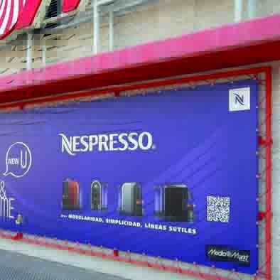 Lona impresa con diseño